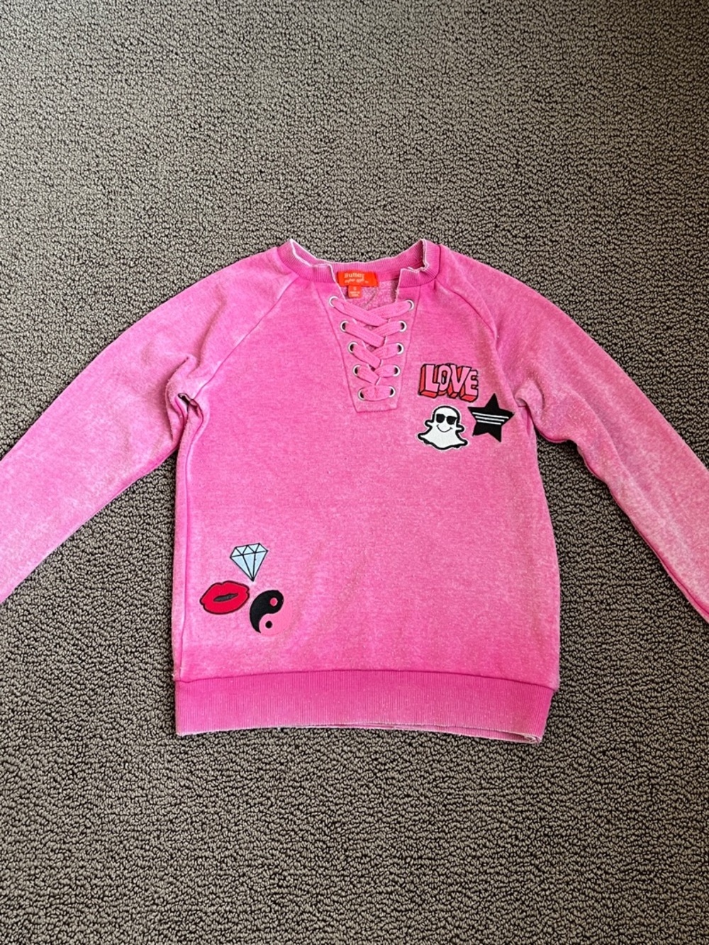 Butter soft kids’ fleece sweatshirt, size 6